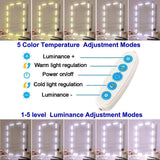 LED Mirror Light Dimmable Mirror Lighting with 45 Leds DIY Make Up Light for Dressing Table USB Makeup Mirror Light