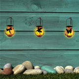 Solar Flame Lantern Lights Flickering Flames Outdoor Solar Lights Hanging Lanterns Waterproof Decoration Lighting Lanterns