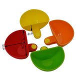 4PCS Multi Color Dipping Sauce Dish Bowls Serving Bowls Spice Container for Salt Ketchup Sugar Vinegar - Front View