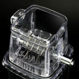 Manual Ice Crusher Portable Hand Crank Manual Household Ice Shaver Machine Kitchen Tool - Rear View