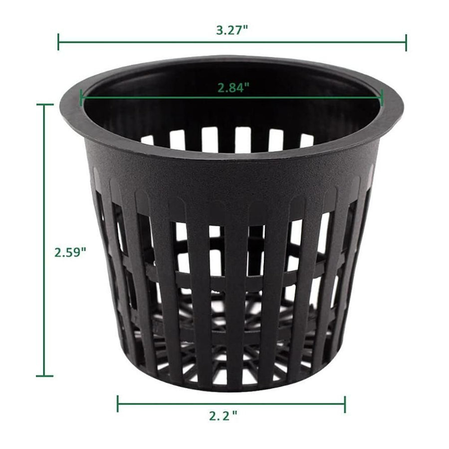 12 Pcs Hydroponics Pots with 10 Pcs Plant Labels Hydroponics Mesh Pot Black Growing Net for Hydroponics Supplies