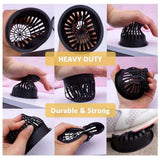 12 Pcs Hydroponics Pots with 10 Pcs Plant Labels Hydroponics Mesh Pot Black Growing Net for Hydroponics Supplies