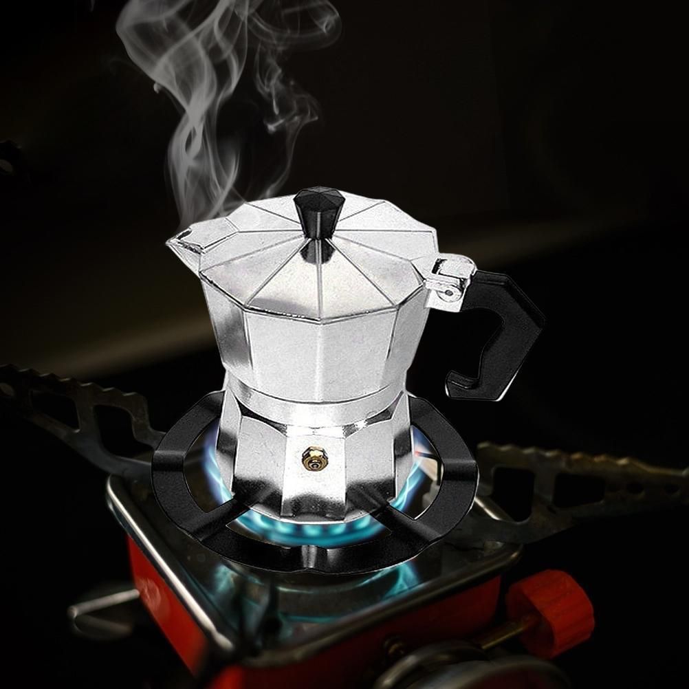 Moka Pot Stove Stand Steel Coffee Pot Holder Gas Range Support Ring Grate Gas Hob Rack Kitchen Accessories