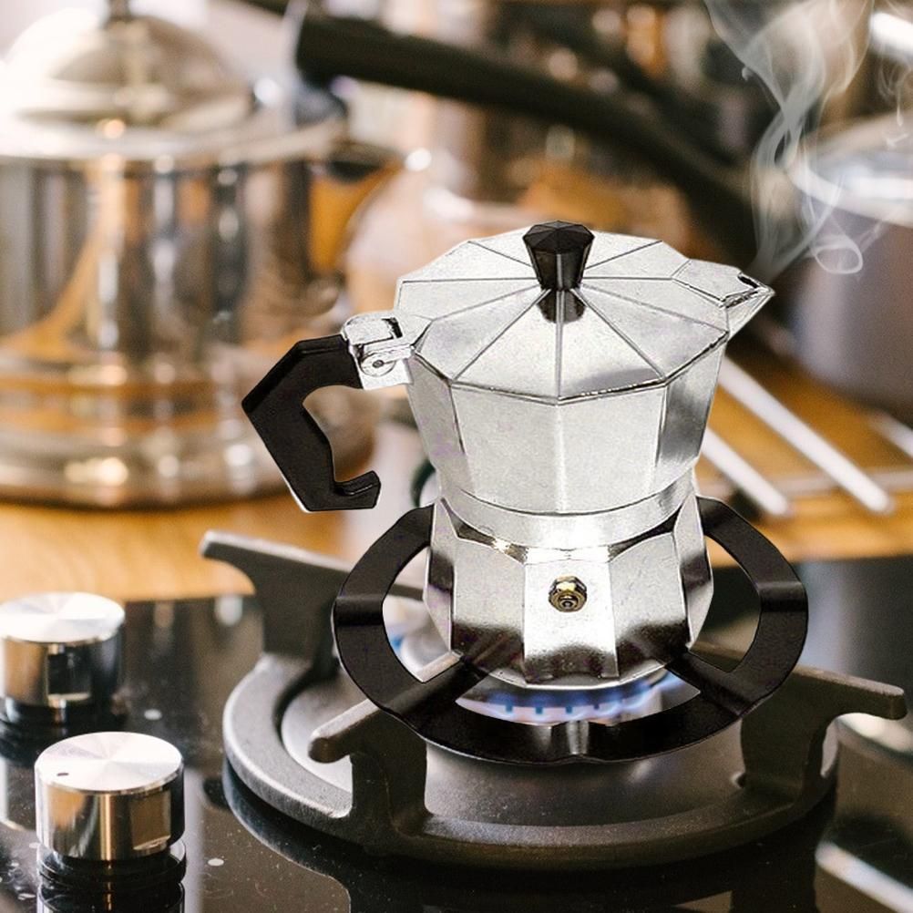 Moka Pot Stove Stand Steel Coffee Pot Holder Gas Range Support Ring Grate Gas Hob Rack Kitchen Accessories