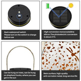 Outdoor Solar Garden Light Hollowed Out Shadow Lantern Hanging Solar Powered Lamp Garden Landscape Solar Lamp - Side View