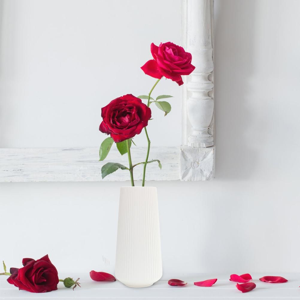 Plastic Flower Vase Modern Decorative Flower Vase for Home Living Room Table Decor