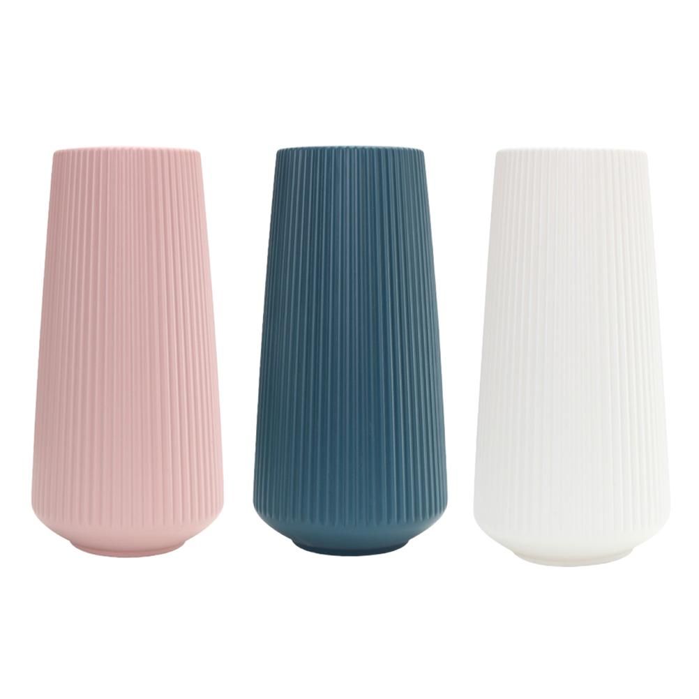 Plastic Flower Vase Modern Decorative Flower Vase for Home Living Room Table Decor