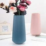 Plastic Flower Vase Modern Decorative Flower Vase for Home Living Room Table Decor - 45-Degree Angle