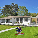 Soldier Silhouette Ornaments Independence Day Garden Art for Lawn Outdoor Home Decoration