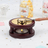 Retro Sealing Wax Furnace Stove Melting Furnace Wax Sealing Stamp Craft Gift - Low Angle