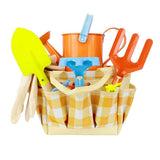 Garden Play Tools Beach Toy with Carrying Bag Children's Garden Tool Set Gift for Kids - Front View