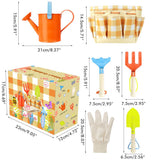 Garden Play Tools Beach Toy with Carrying Bag Children's Garden Tool Set Gift for Kids - Side View