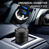 Car Ashtrays with Lid and LED Light Portable Ashtray for Car Mini Car Trash Can Waterproof for Outdoor Travel Home Use - Top-Down View