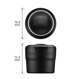 Car Ashtrays with Lid and LED Light Portable Ashtray for Car Mini Car Trash Can Waterproof for Outdoor Travel Home Use - Close-Up Angle