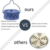 Hollow Mosquito Repellent Incense Holder Mosquito Repellent Incense Coil Container for Bedroom Office Study Multifunctional Box - Top-Down View