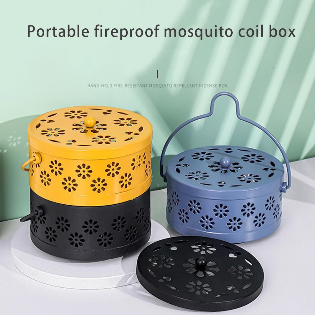 Hollow Mosquito Repellent Incense Holder Mosquito Repellent Incense Coil Container for Bedroom Office Study Multifunctional Box