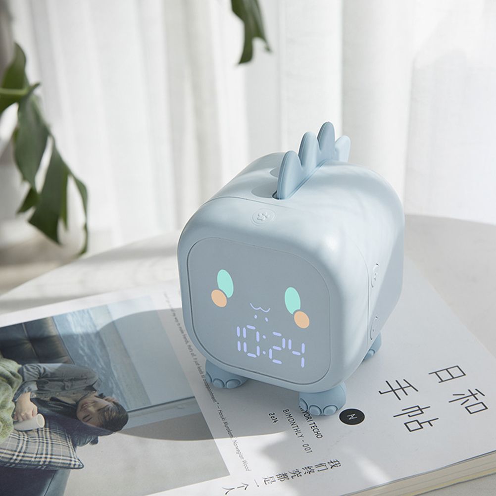 Kids Alarm Clock Cute Dinosaur Digital Alarm Clock for Kids Bedside Clock Children s Sleep Trainier Wake Up Light and Night Light
