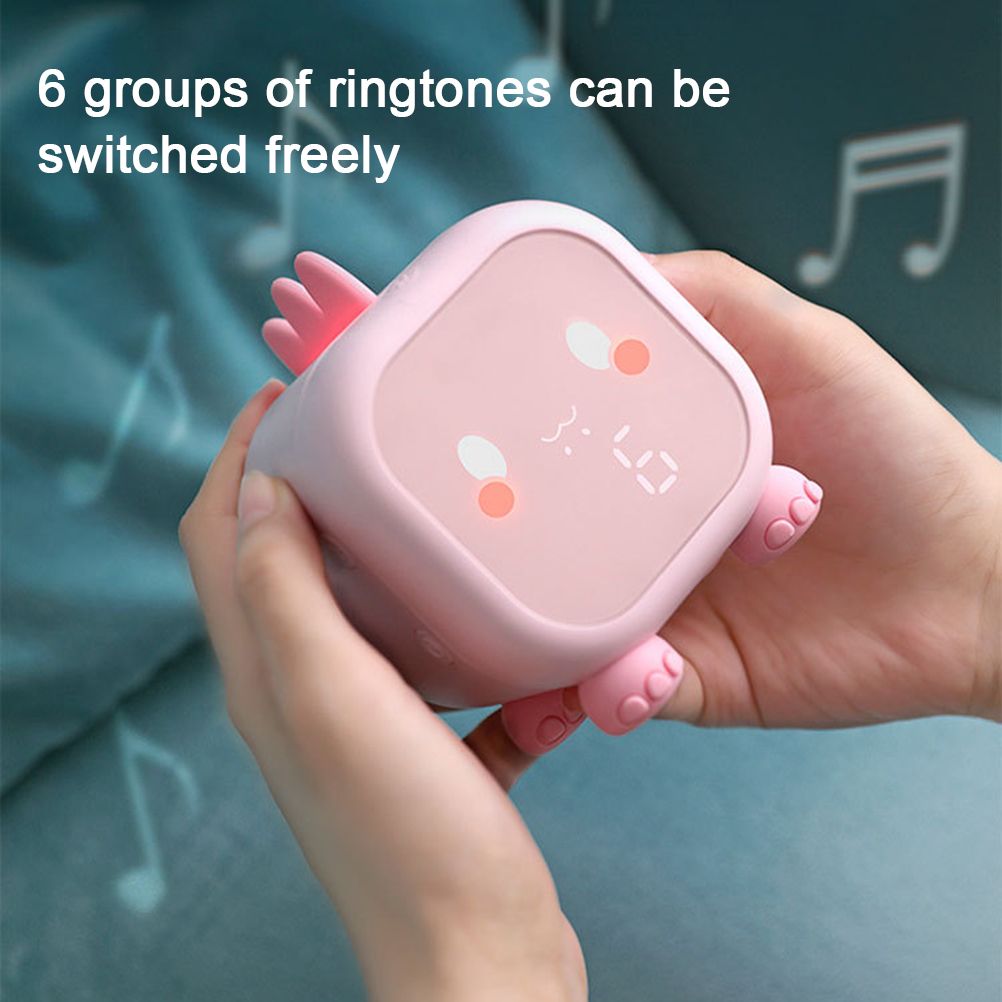 Kids Alarm Clock Cute Dinosaur Digital Alarm Clock for Kids Bedside Clock Children s Sleep Trainier Wake Up Light and Night Light