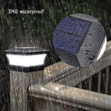 Solar Column Headlight IP65 Waterproof Outdoor Wall Light Fence Light Coffee Garden Light for Household Public Garden Courtyard