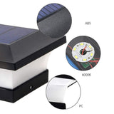 Solar Column Headlight IP65 Waterproof Outdoor Wall Light Fence Light Coffee Garden Light for Household Public Garden Courtyard