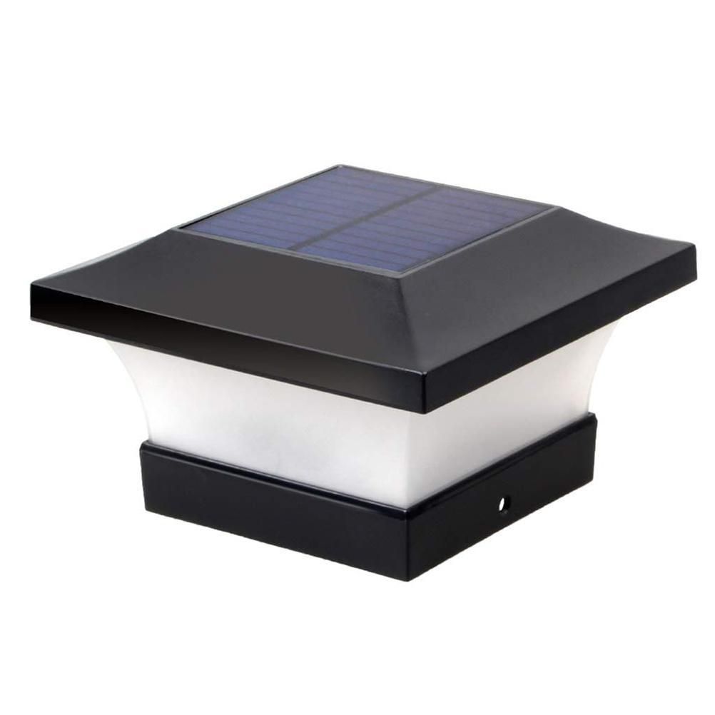 Solar Column Headlight IP65 Waterproof Outdoor Wall Light Fence Light Coffee Garden Light for Household Public Garden Courtyard