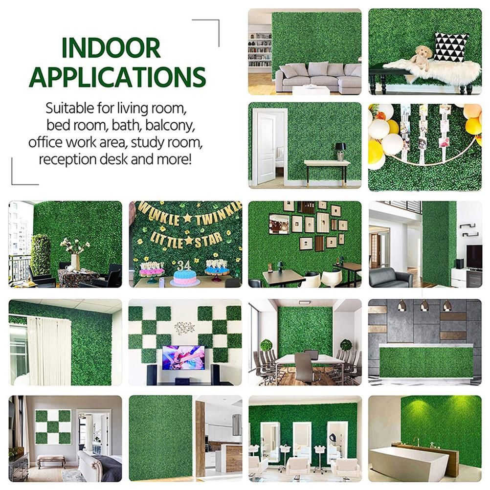 Artificial Green Plant Simulation Green Grass Home Wall Decoration Hotels Cafes Backdrops