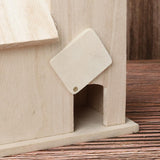 Wooden Bird House Fence Birdhouse Hanging Decoration Practical Bird Nest Wooden Box