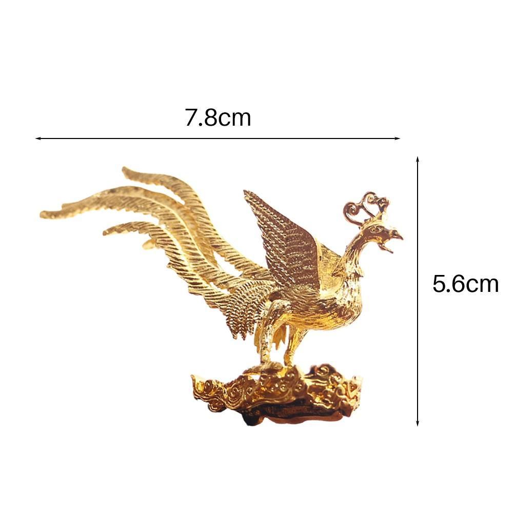 Antique Gold Phoenix Incense Incense Stick Holder Zinc Alloy Aromatherapy Furnace Home Decor