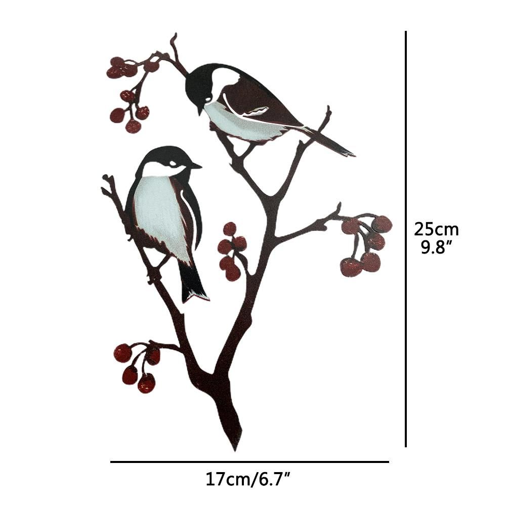 Metal Bird Ornaments Bird Silhouette Garden Art for Home Garden Yard Decoration