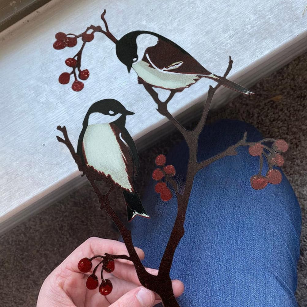 Metal Bird Ornaments Bird Silhouette Garden Art for Home Garden Yard Decoration