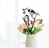Metal Bird Ornaments Bird Silhouette Garden Art for Home Garden Yard Decoration