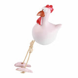 Garden Decoration Ceramic Chicken Hilde Decoration Animal Figurine Ornament for Home Decorative Craft - Top-Down View