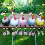Garden Decoration Ceramic Chicken Hilde Decoration Animal Figurine Ornament for Home Decorative Craft
