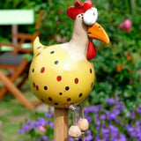 Garden Decoration Ceramic Chicken Hilde Decoration Animal Figurine Ornament for Home Decorative Craft