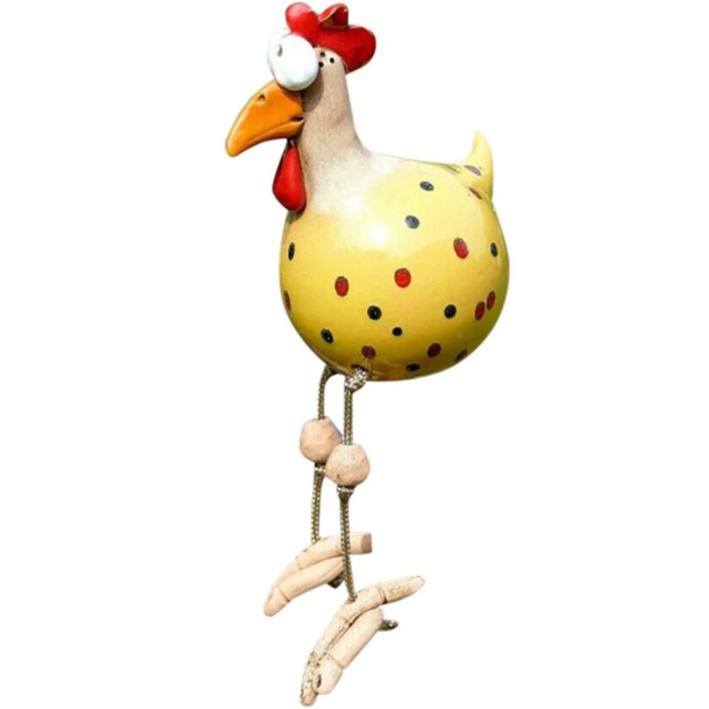 Garden Decoration Ceramic Chicken Hilde Decoration Animal Figurine Ornament for Home Decorative Craft