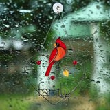 Stained Window Panel Hanging Bird Ornaments Window Suncatcher for Home Decoration
