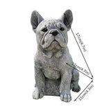 Garden Dog Statue Ornament Realistic Resin Animal Sculpture for Outdoor Decoration Dog Lover Gift - Side View
