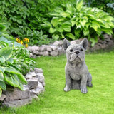 Garden Dog Statue Ornament Realistic Resin Animal Sculpture for Outdoor Decoration Dog Lover Gift