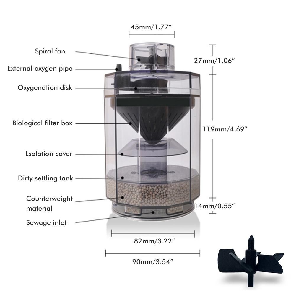 Fish Poop Collector Fish Tank Waste Collector Automatic Filter Aquarium Cleaning Tool