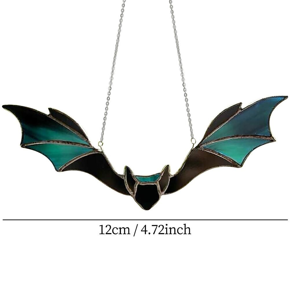 Window Panel Hanging Bat Suncatcher Wall Art Ornaments for Window Indoor Outdoor Decor