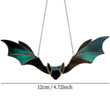 Window Panel Hanging Bat Suncatcher Wall Art Ornaments for Window Indoor Outdoor Decor