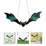 Window Panel Hanging Bat Suncatcher Wall Art Ornaments for Window Indoor Outdoor Decor