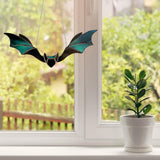 Window Panel Hanging Bat Suncatcher Wall Art Ornaments for Window Indoor Outdoor Decor