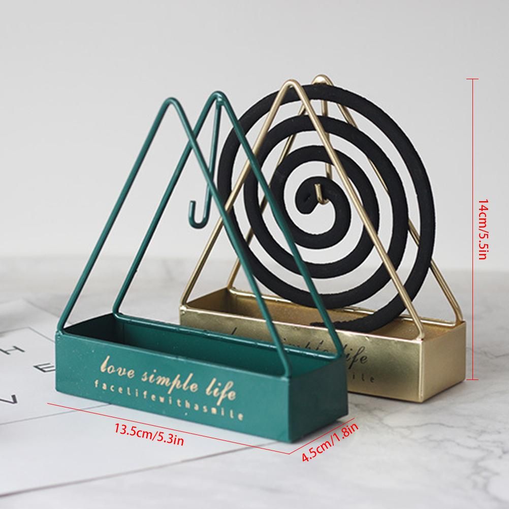 Triangular Mosquito Coil Holder Suspended Mosquito Coil Frame Elegant Home Decoration for Various Styles