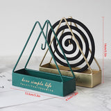 Triangular Mosquito Coil Holder Suspended Mosquito Coil Frame Elegant Home Decoration for Various Styles - 45-Degree Angle