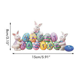 Easter Spring Bunny Decoration Tabletop Easter Decorations Cute Craft Easter Bunny Figures Farmhouse Home Decor