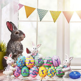 Easter Spring Bunny Decoration Tabletop Easter Decorations Cute Craft Easter Bunny Figures Farmhouse Home Decor