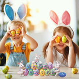 Easter Spring Bunny Decoration Tabletop Easter Decorations Cute Craft Easter Bunny Figures Farmhouse Home Decor