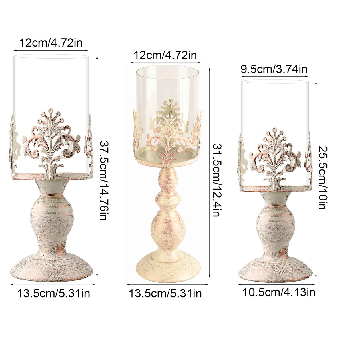 European Creative Iron Candlestick Candlestick Crafts Ornaments Home Table Romantic Candlestick Ornaments