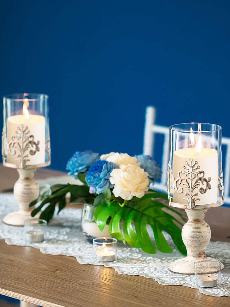 European Creative Iron Candlestick Candlestick Crafts Ornaments Home Table Romantic Candlestick Ornaments